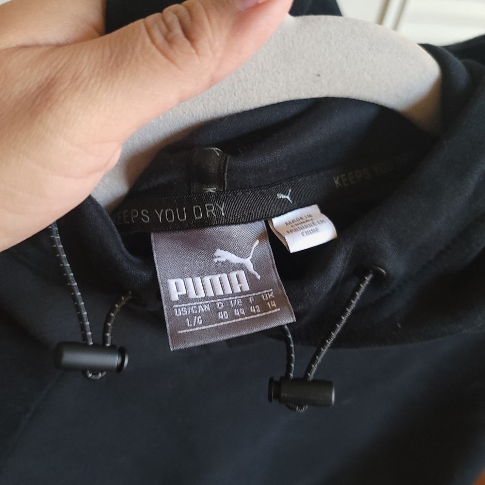 Black Puma Hoodie Sweatshirt
